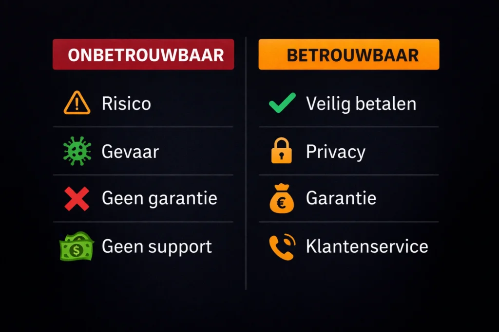 Illegaal IPTV versus legaal IPTV vergelijking Nederland