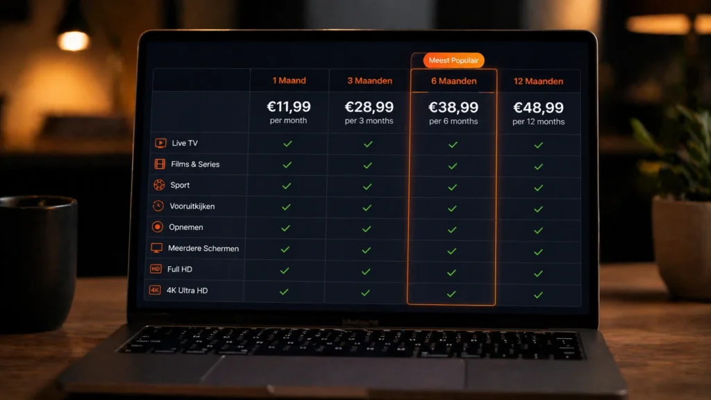 iptv abonnement vergelijken nederland beste aanbieder